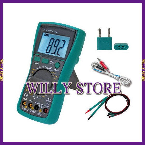 【WILLY STORE】 寶工Pro'sKit MT-1280 3 5/6 防護型數位萬用錶