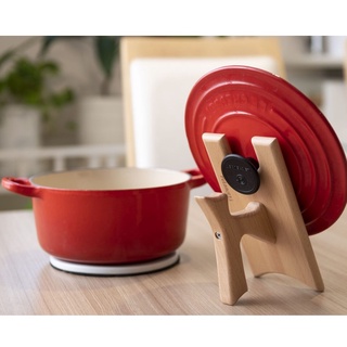 【現貨-鑄鐵鍋蓋架】Futamotti 鍋蓋 鑄鐵鍋 鍋架 木質 STAUB Vermicular LE CREUSET