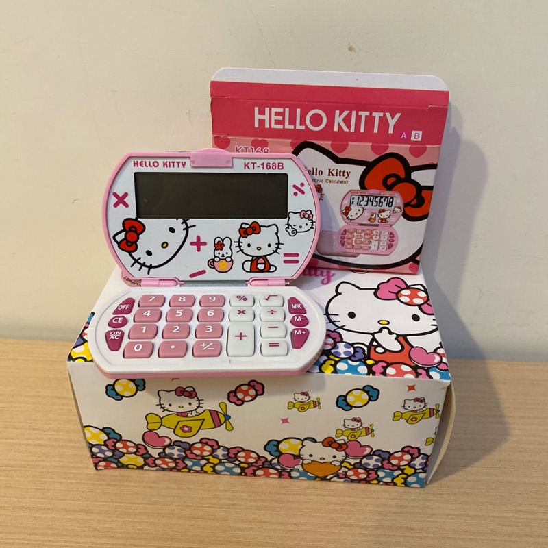 💋 （童心未泯）日本 凱蒂貓 Hello kitty 計算機 攜帶型計算機 粉色計算機 口袋計算機 小型計算機