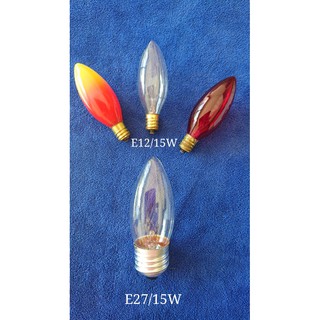 C26 E12 小尖佛燈泡110V 15W&2W E27大尖佛燈泡110V15W(以盒出售!零售物流易破!不零售
