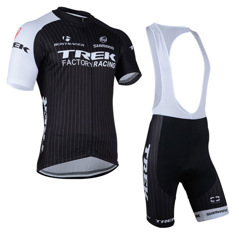 2022 夏季 TREK 騎行服男士短袖黑色吸濕排汗山地車服騎行服騎行服套裝