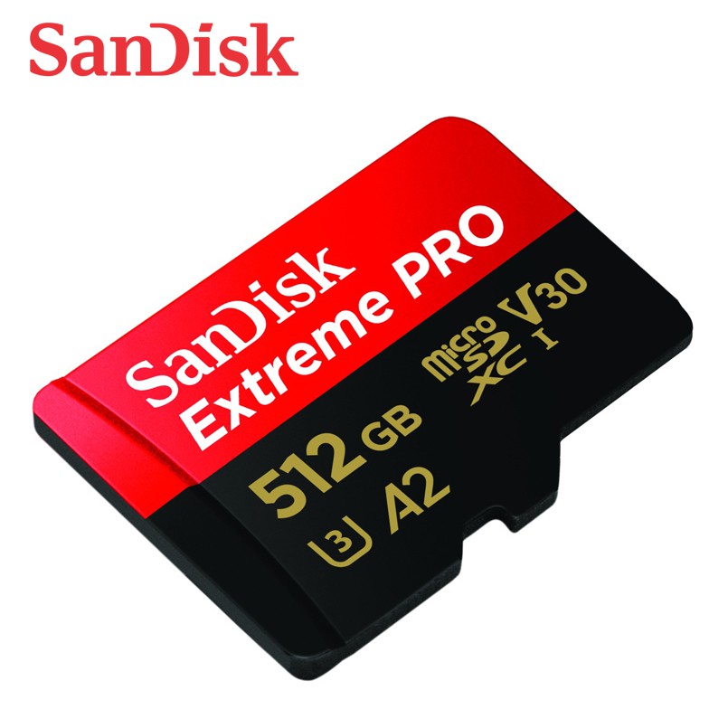 SANDISK Extreme PRO 512G A2 V30 microSDXC U3 UHS-I 200MB 記憶卡