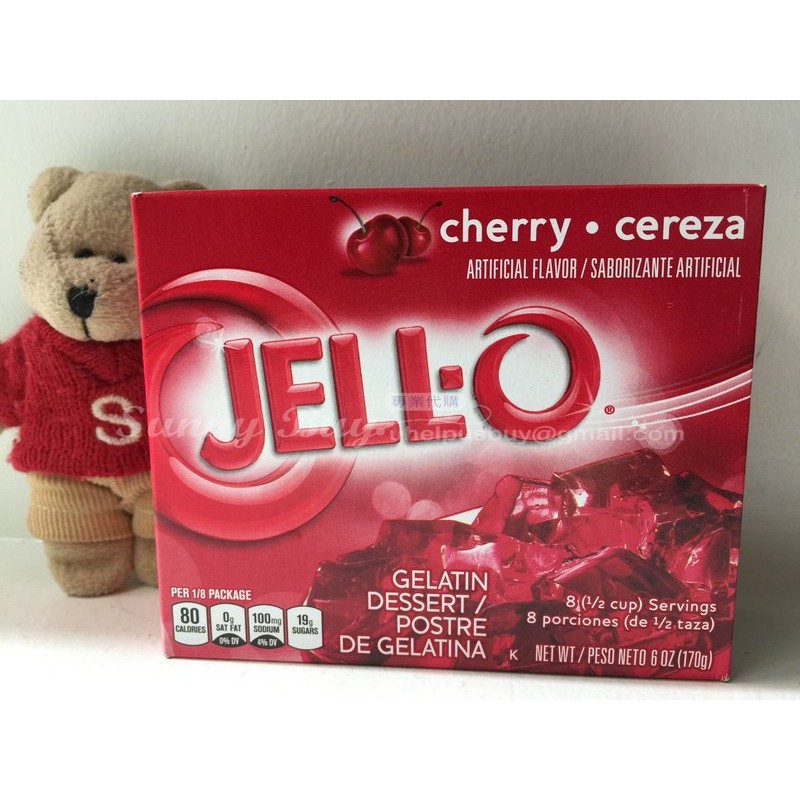 【Sunny Buy】◎現貨◎ 美國 Jell-O果凍粉 (櫻桃口味) 果凍粉 簡單方便又好吃 170g/盒