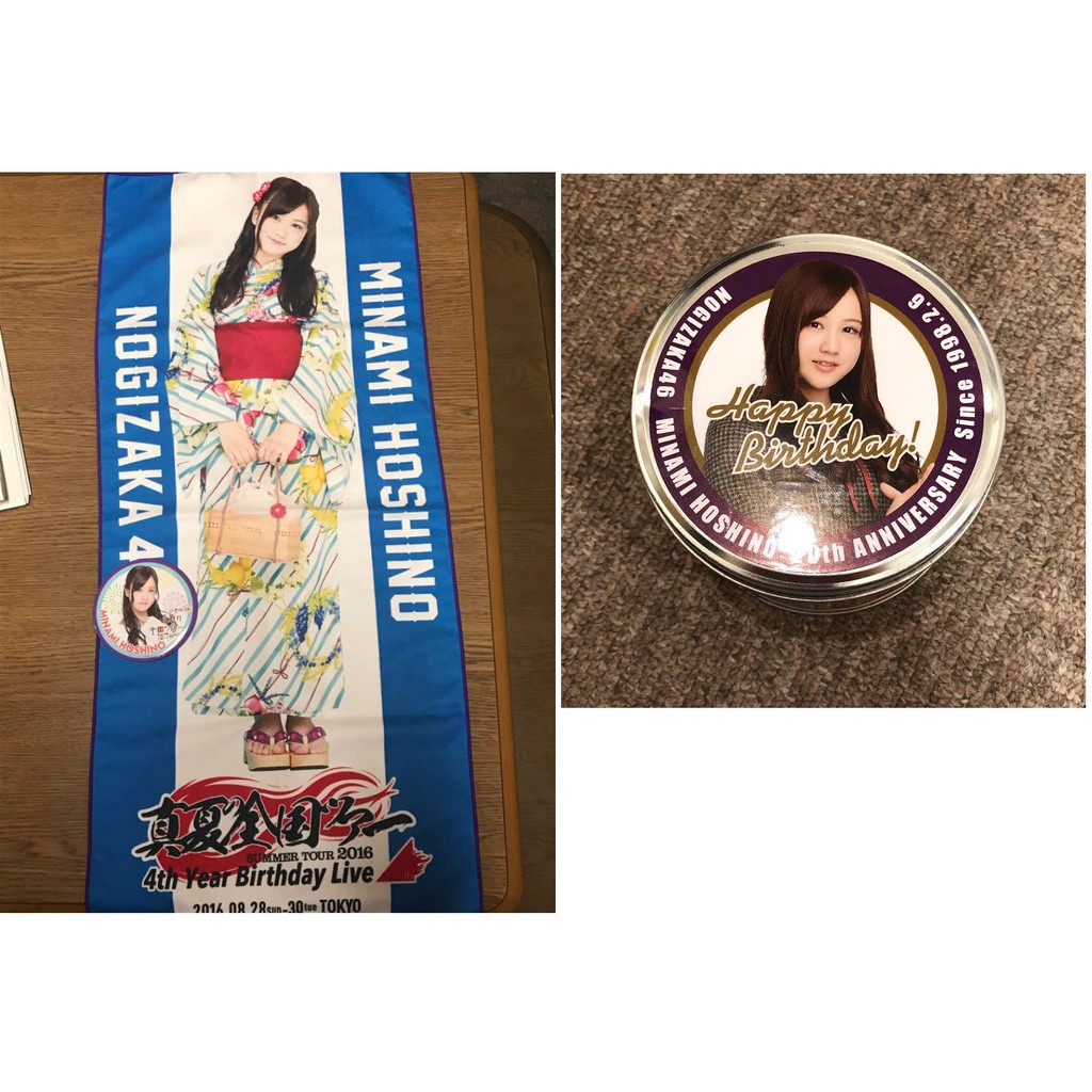 乃木坂46 星野みなみ個別フェイスタオル4th 缶バッジ付き 乃木坂46 星野みなみ生誕祭タオル 蝦皮購物