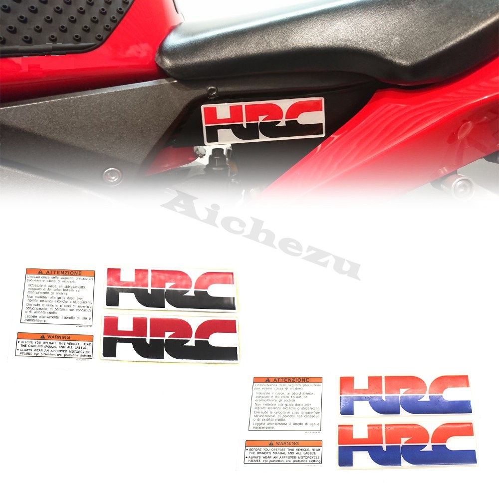 HONDA 摩托車貼紙裝飾油箱貼花 HRC 3D 貼紙貼花適用於本田 CBR 600 900 929 954 1000