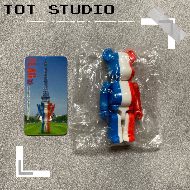 ‹ TOT.Studio › 庫柏力克熊 Be@rbrick 100% 法國 國旗 12代 代數熊