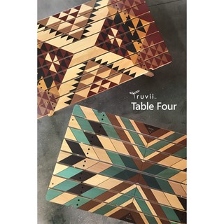 Truvii Table FOUR 四折木桌 造形木桌 蛋捲桌85*50cm 收納桌【中大】居家 戶外野餐 露營 風格