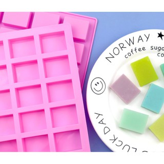 24孔 小長方形 皂模 矽膠模具 手工皂模具