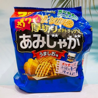 日本 Tohato東鳩 5袋入 鹽味 網狀 厚切 洋芋片 85g
