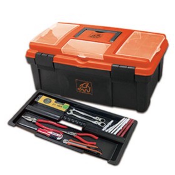 專業工具箱 透明蓋分類2層多功能工具箱 上蓋零件盒材料收納盒 工具零件收納盒