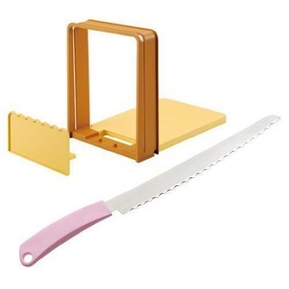 一鑫餐具 【日本製 貝印 KAI 吐司切片器組 AC-0059】含刀吐司切片架吐司切割器