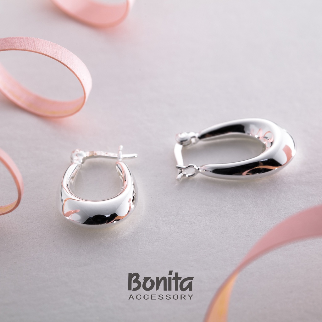Bonita 【925純銀】U型純銀耳針耳環 -710-9511/9512