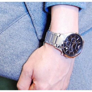 Image of thu nhỏ JBI BOUTIQUE️EMPORIO ARMANI 真三眼帶日期 黑色鋼帶腕錶 AR2448 #4