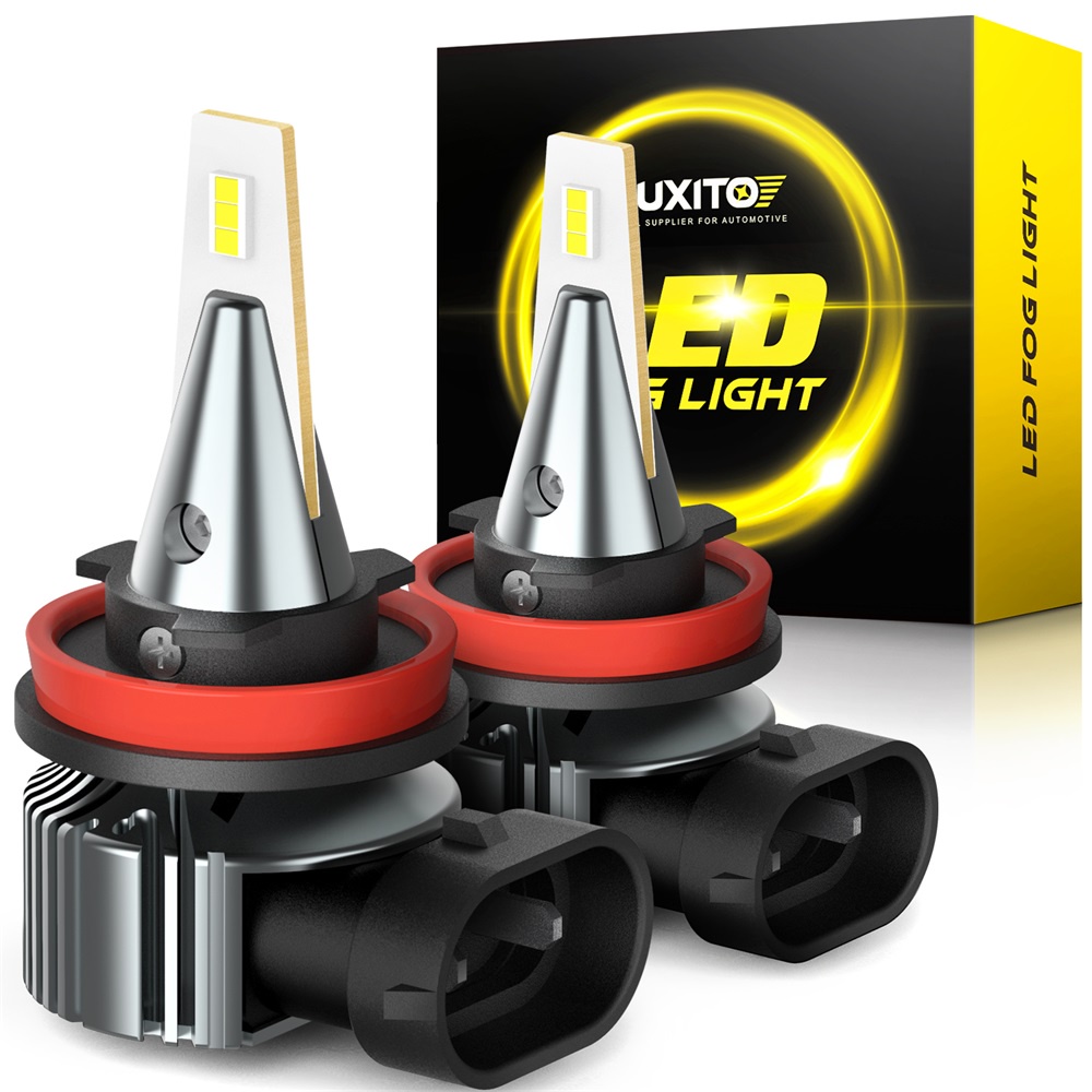 Auxito 2PCS 霧燈燈泡 H10 H8/H11 9005 9006 9140 LED 燈泡 4000LM 650