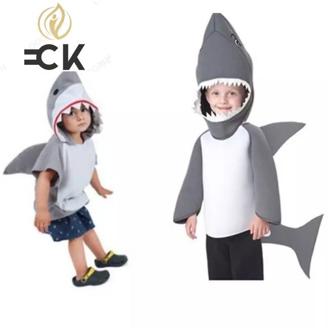 【C】萬聖節服裝 鯊魚服裝 海洋動物 兒童鯊魚裝 cosplay可愛 生日禮物