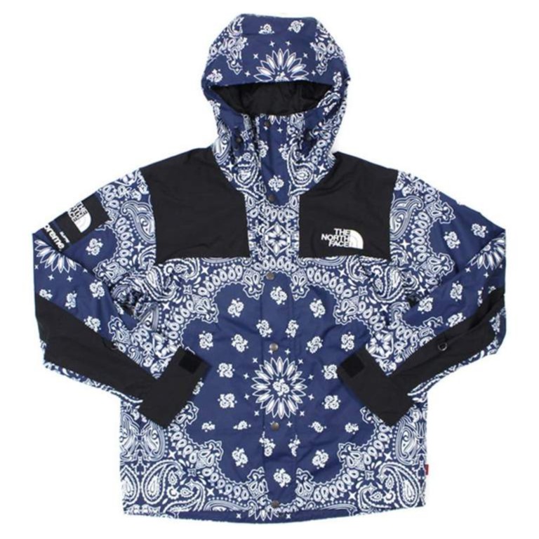 supreme the north face bandana mountain jacket black