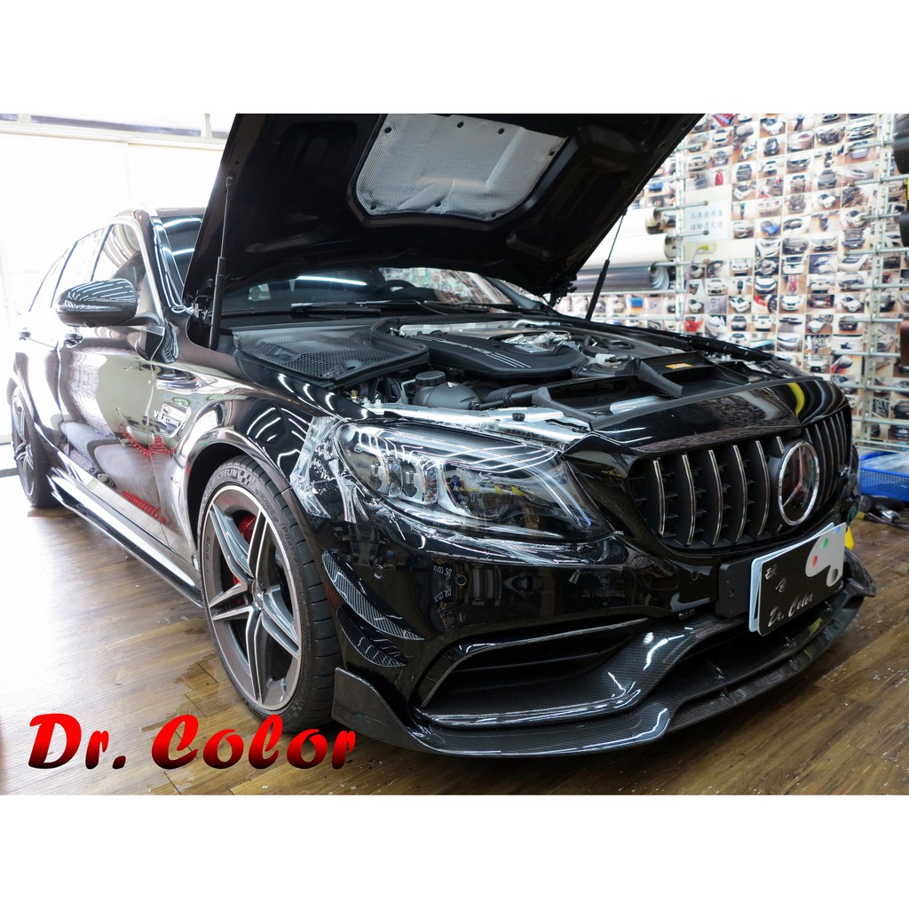 Dr. Color 玩色專業汽車包膜 M-Benz C63 S Estate 車燈保護膜