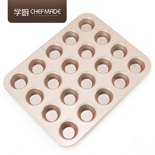 chefmade學廚 wk9753 不沾20連杯迷你瑪芬麵包 瑪芬蛋糕模具 烘焙器具 造型卡通水果巧克力杯子蛋糕模 馬芬