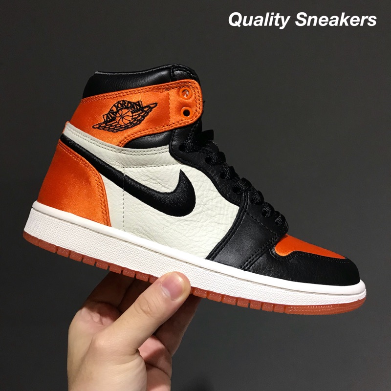 Quality Sneakers - Jordan 1 OG Satin Backboard 黑橘 絲綢 扣碎 籃板