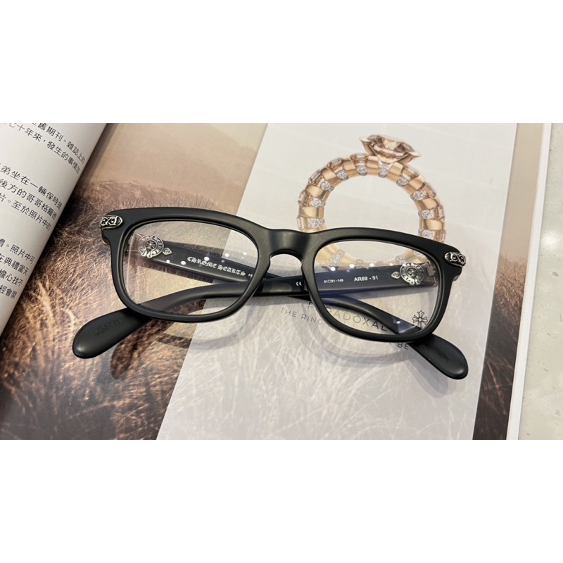 Chrome Hearts AR69(51)/MBK 二手正品9.9成新-眼鏡