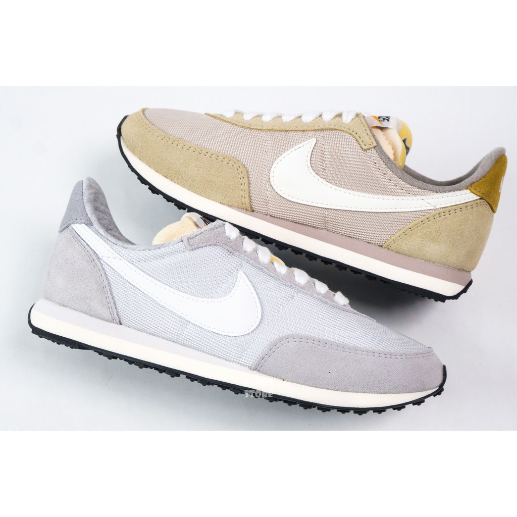 胖達）NIKE WAFFLE TRAINER 2 SE 復古 麂皮 運動鞋 DM9091-012 奶茶 011 灰 女鞋