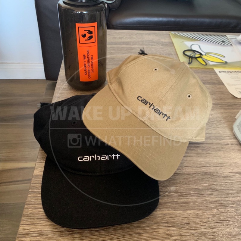 carhartt wip logo 6 panel cap