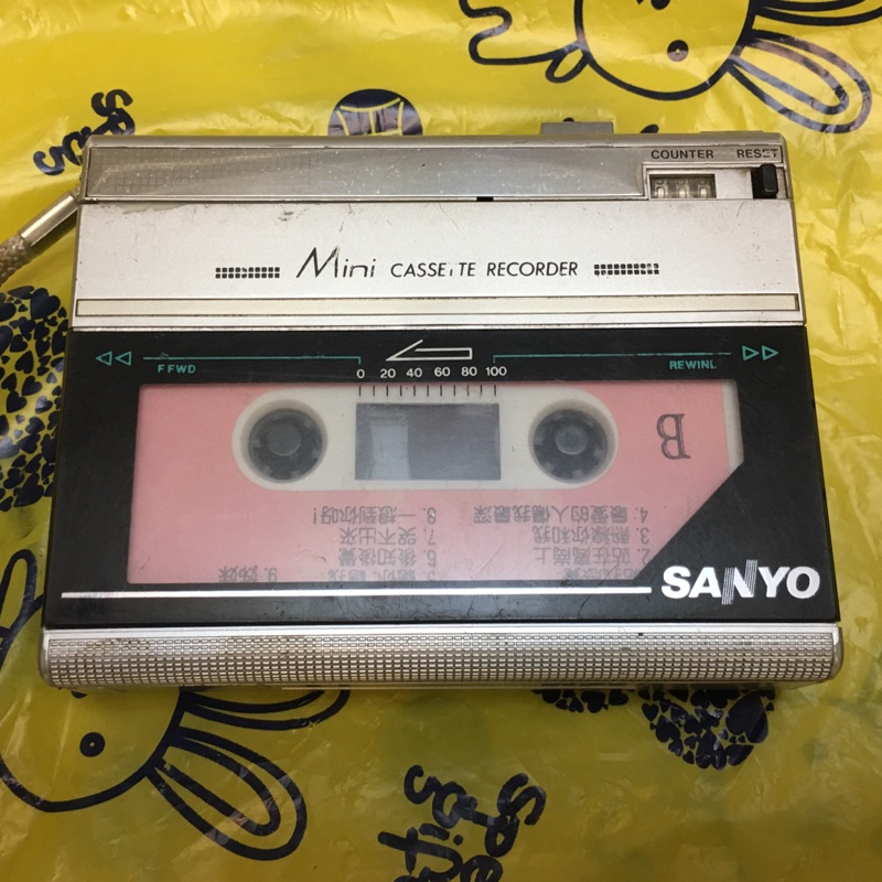 早期SANYO錄音帶隨身聽收音機 錄音帶機 早期卡帶機 卡帶機