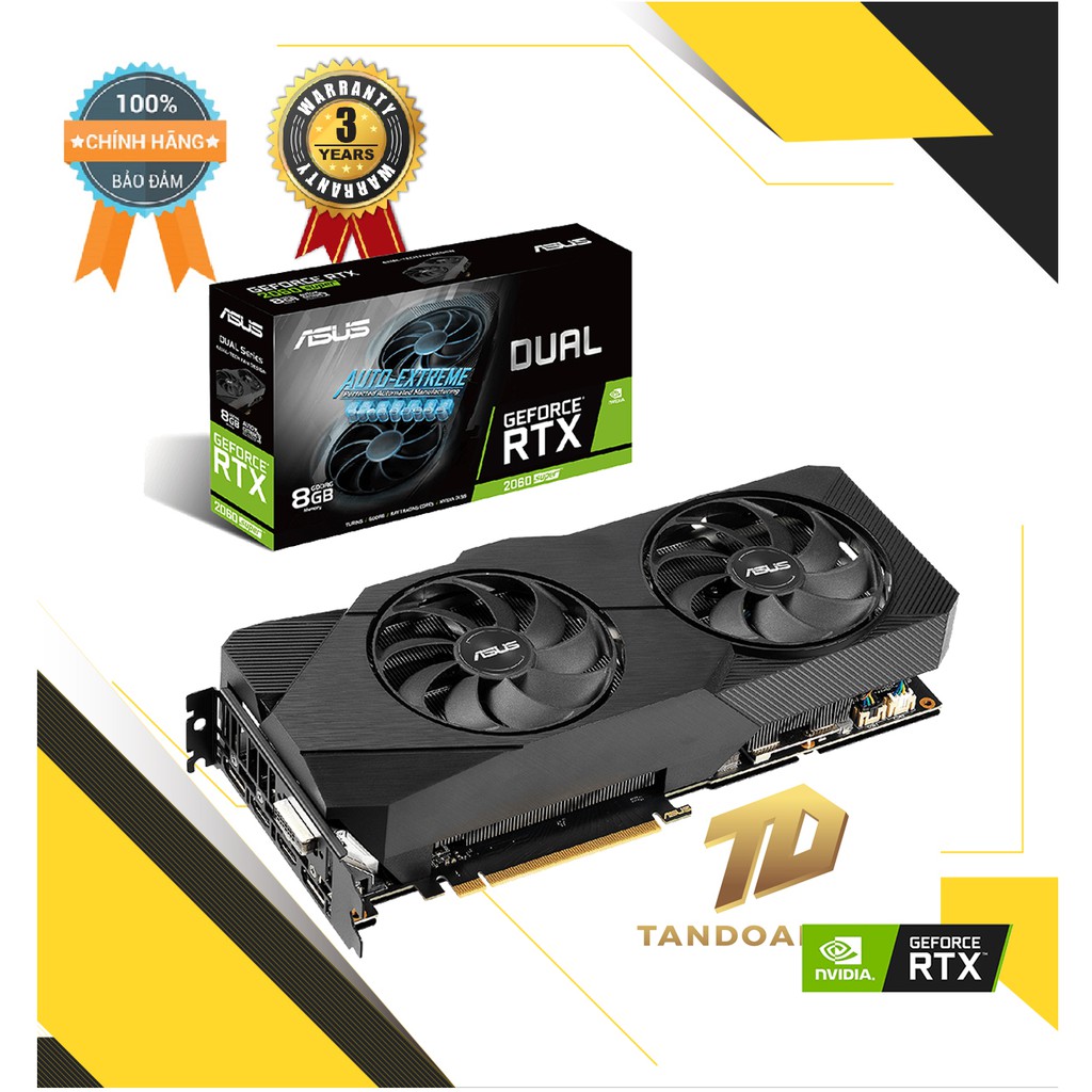 華碩 Dual GeForce RTX 2060 SUPER EVO 顯卡