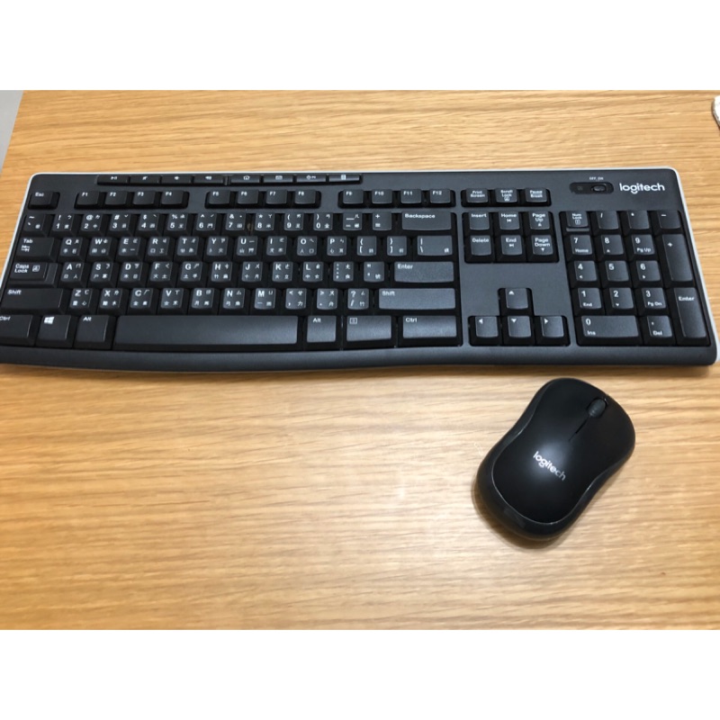 Logitech K270 + B175無線鍵盤滑鼠（二手）