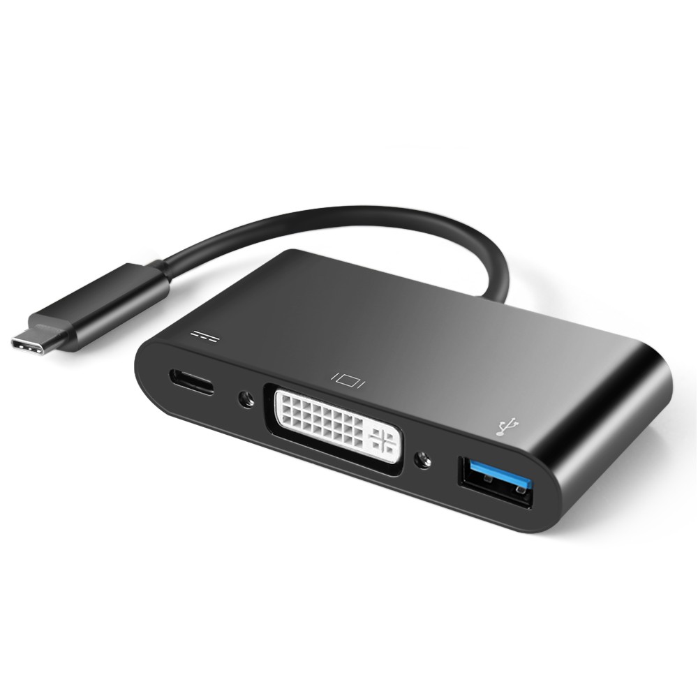 Apple Macbook 轉接 擴充 USB 3.0 Type C DVI 1080P Hub