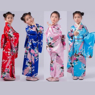 【優作坊】7781 臺灣現貨日本風女童和服小孩浴衣兒童日式和服cosplay角色扮演