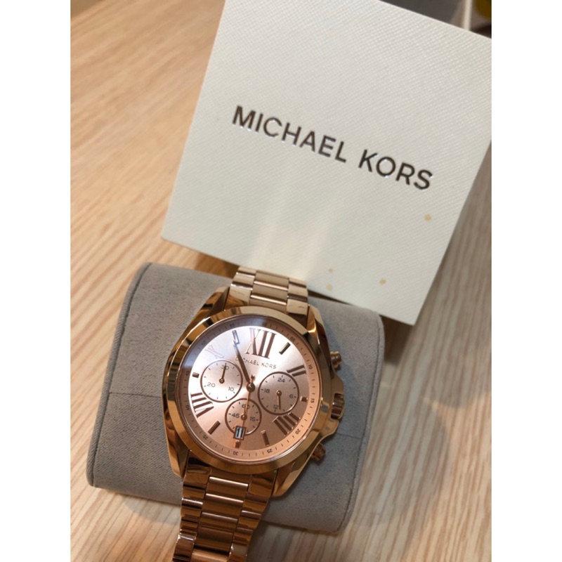 Michael Kors玫瑰金手錶 MK手錶