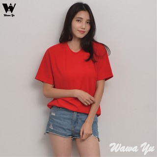素色T恤-TopCool-紅色-女中性版 (尺碼XS-3XL) [Wawa Yu品牌服飾]