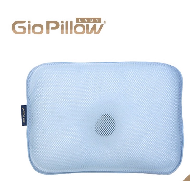 全新現貨 GIO Pillow 透氣枕套 藍色M 嬰兒枕套