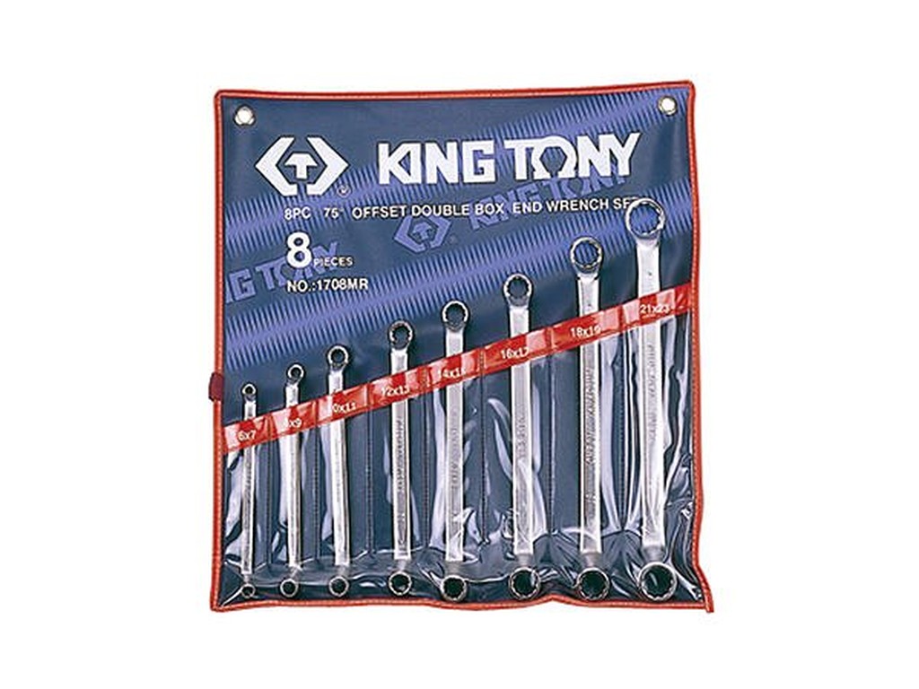 老池專業工具附發票 KING TONY 8件式 75度梅花板手組 雙梅花板手組 梅開板手 梅花扳手 1708MR