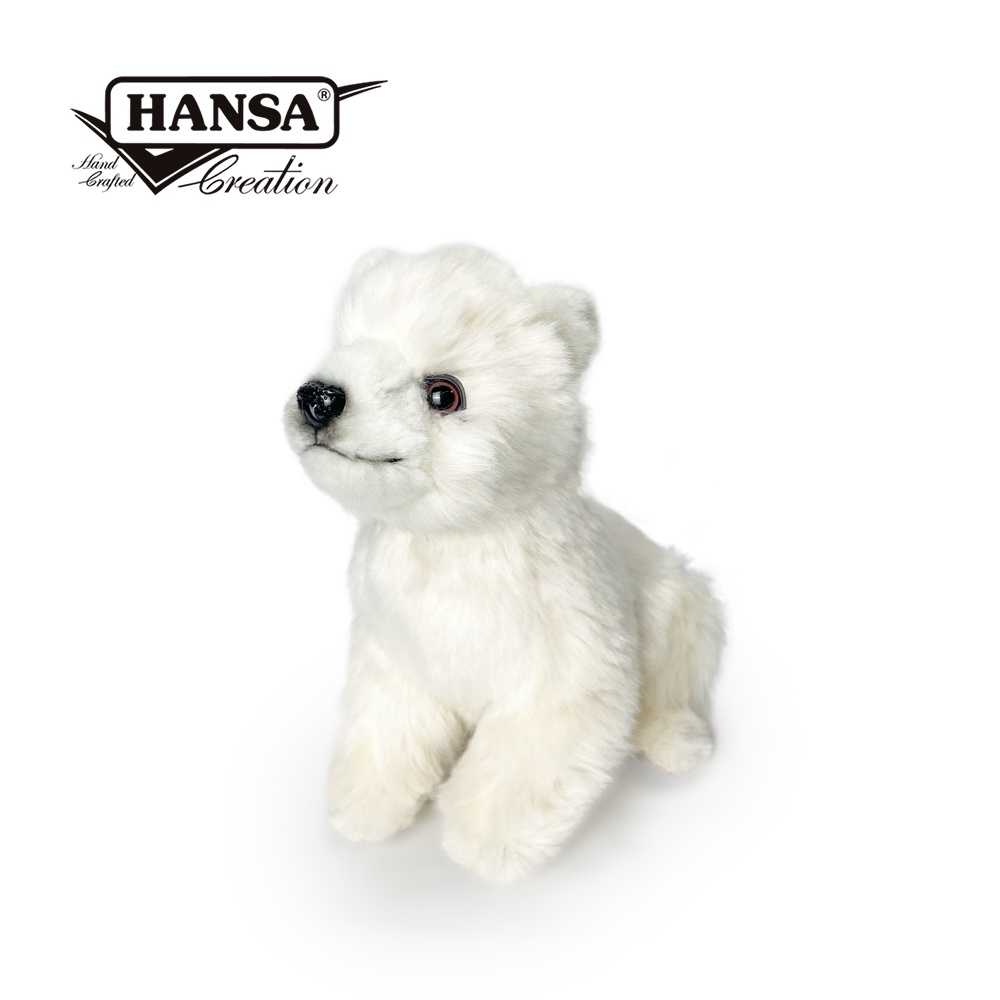 Hansa 7276-北極熊寶寶(坐姿)25公分長