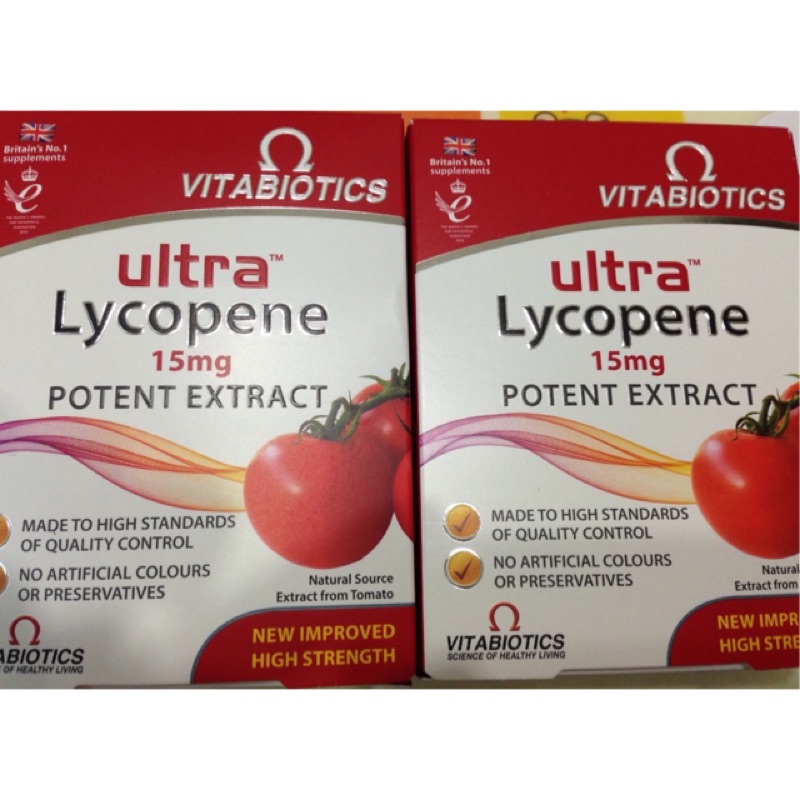 全台獨賣：英國Vitabiotics Lycopene 茄紅素-搭配助孕維他命食用效果更棒喔！