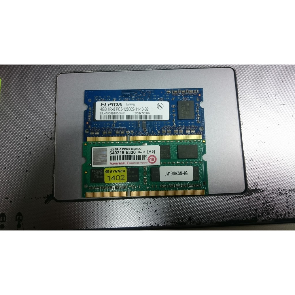 筆電記憶體 DDR3 1600 4G 筆記型電腦 記憶體