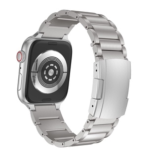APPLE WATCH蘋果手錶錶帶 | 超輕款鈦合金金屬錶帶 通用多尺寸可選ULTRA 49mm可用 - 黑 / 銀