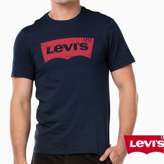 Levi's 短袖T恤 男裝 LOGO款 T恤 短袖 短T-Shirt 素T 圓領上衣 L30199 深藍色(現貨)