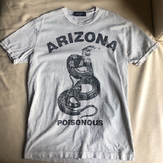 保證正品 Dsquared 2 D2 灰色 眼鏡蛇 短Ｔ短袖T恤 size XL