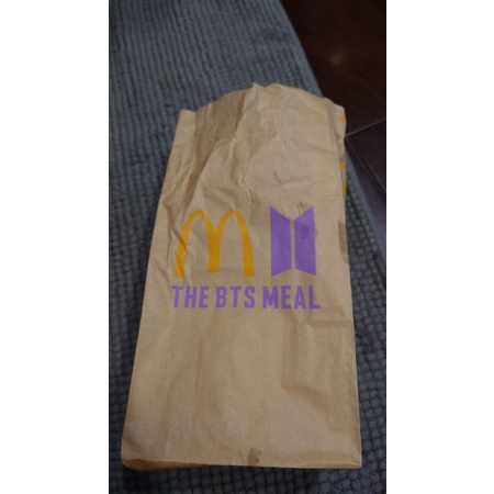 bts meal 麥當勞 防彈少年 週邊 紙袋 獨家 油污戰損版