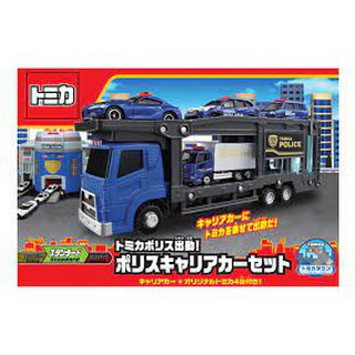 TOMICA  警察運輸車組 新TM汽車運輸車 police Takara Tomy 運輸車 盒裝 小車組