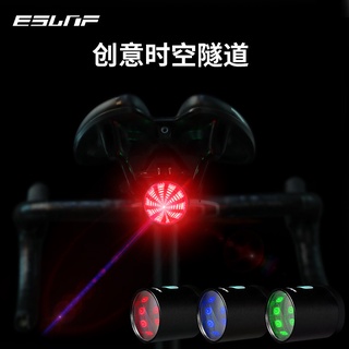 ESLNF 三色合一【時空隧道】尾燈 USB TYPE-C 送兩款燈座 座墊燈 後燈 自行車 警示燈【BK-870】