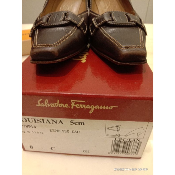 salvatore ferragamo手工高根鞋7號半