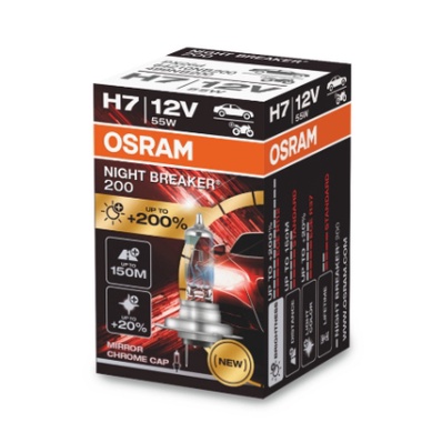 納西斯小舖 OSRAM 歐司朗H7 64210 NB200 Night Breaker 200 增亮達200% 德國製