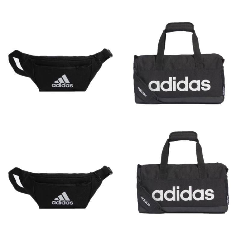 [Adidas] 流行運動側背包 黑色 腰包FN0890 旅行袋(小)FL3691《曼哈頓運動休閒館》