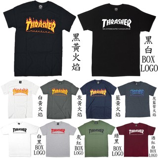 THRASHER 男女 FLAME LOGO SKATE MAG 火焰 黑 白 鐵灰 藍灰 灰 酒紅 綠【A-KAY0】