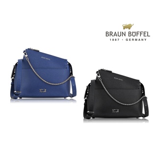 【寧寧精品】台中30年皮件店 BRAUN BUFFEL 麥蓓格系列 防刮真皮斜背包 BF666-11-1 男背包區