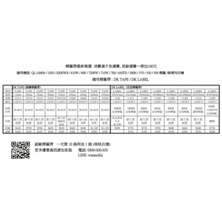 Brother 標籤帶 DK-22205 DK-22223 DK-22210 DK-11201 DK-11218全全系列